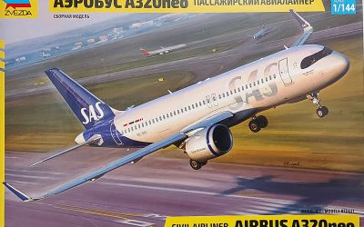 Airbus A320 neo, Zvezda 1/144, inbox review (srb/eng)
