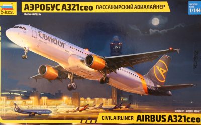 Airbus 321 CEO Zvezda 1/144 inbox review (srb-eng)