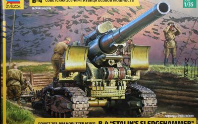 Soviet 203mm  Howitzer M1931 B-4 „Stalin s Sledgehammer“,Zvezda 1/35