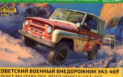 Soviet Military Off-Road Vehicle UAZ-469 , Zvezda 1/43