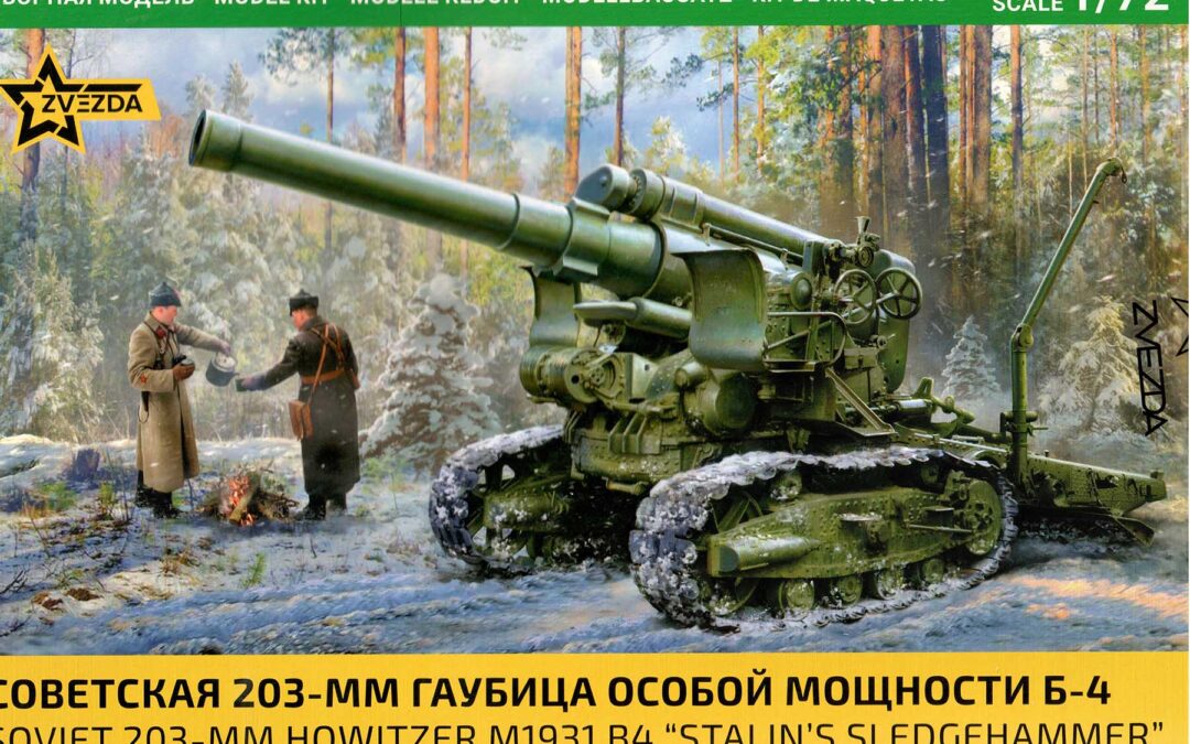 Soviet 203-MM Howitzer M1931 B4 „Stalin s Sledgehanner“ , Zvezda 1/72