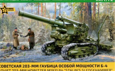 Soviet 203-MM Howitzer M1931 B4 „Stalin s Sledgehanner“ , Zvezda 1/72
